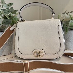 Kate Spade Cream Crossbody Bag with Gold Accents